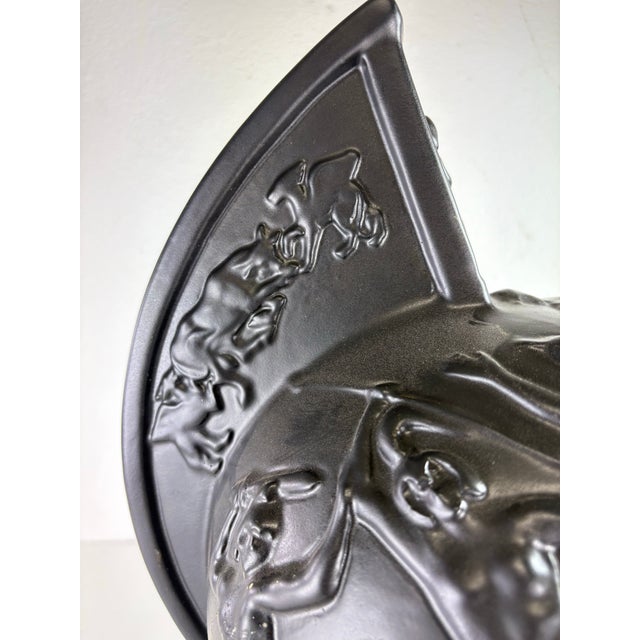 Mid-Century Vintage Greco-Roman Inspired Military Bust For Sale - Image 9 of 12