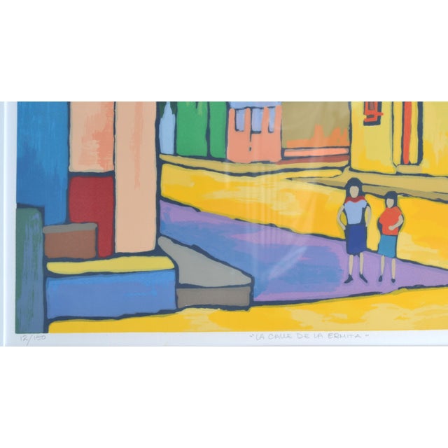 Calle De La Ermita, Valencia Spain, Limited Edition Screen Print by Guido Lopez For Sale - Image 4 of 4