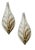 Murano Glass Frosted Leaf Sconces, 1960s, Set of 2 For Sale - Image 9 of 9