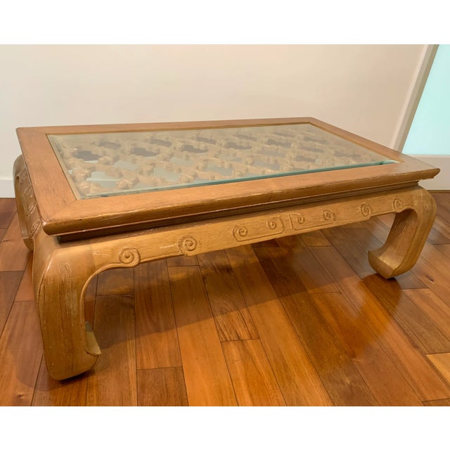 Vintage Chinoiserie Style Century Furniture Coffee Table For Sale In Los Angeles - Image 6 of 9