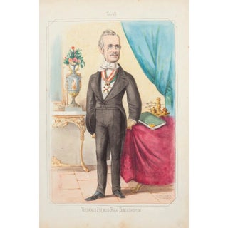 Urbanus Primus Rex Sinistrorum - Lithograph by A. Maganaro - 1872 1872 For Sale