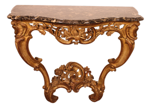 Louis XV Console in Gilt Wood