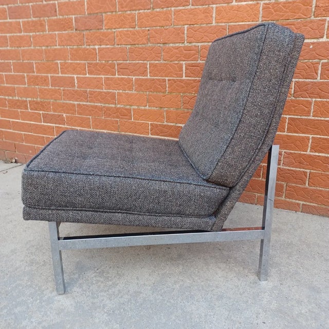 1950s Mid Century Modern Knoll Armless Lounge Chair For Sale - Image 5 of 10