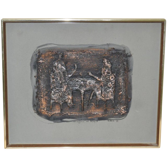 Charles M Ware Painting "Coffee At Ray's" For Sale