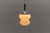 Metal Space Age Opal Glass Hanging Lamp with Chrome, Germany, 1960s For Sale - Image 7 of 9