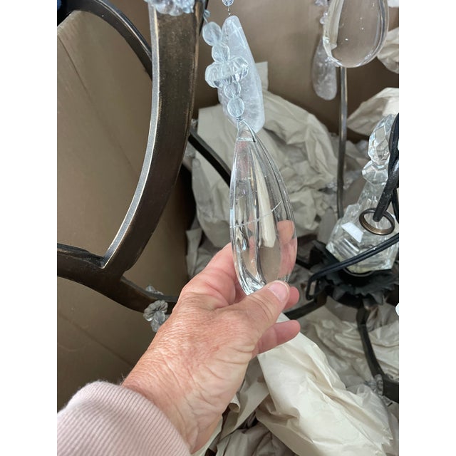 Rock Crystal Chandelier For Sale - Image 9 of 9
