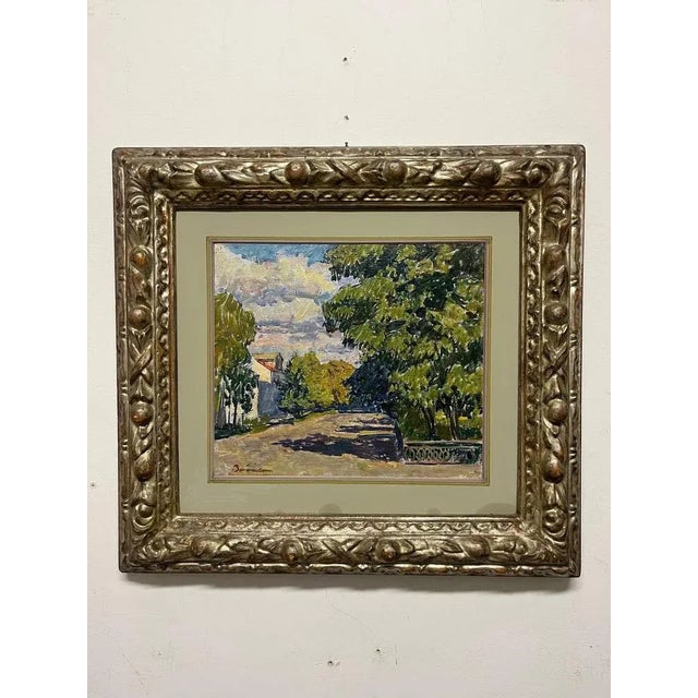 Modern Vyacheslav Zabelin, Sunny Day Landscape, 1970s, Oil, Framed For Sale - Image 3 of 12