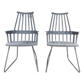Pair of Kartell Comeback Sled Chairs by Patricia Uriquiola For Sale