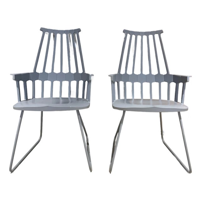Pair of Kartell Comeback Sled Chairs by Patricia Uriquiola For Sale