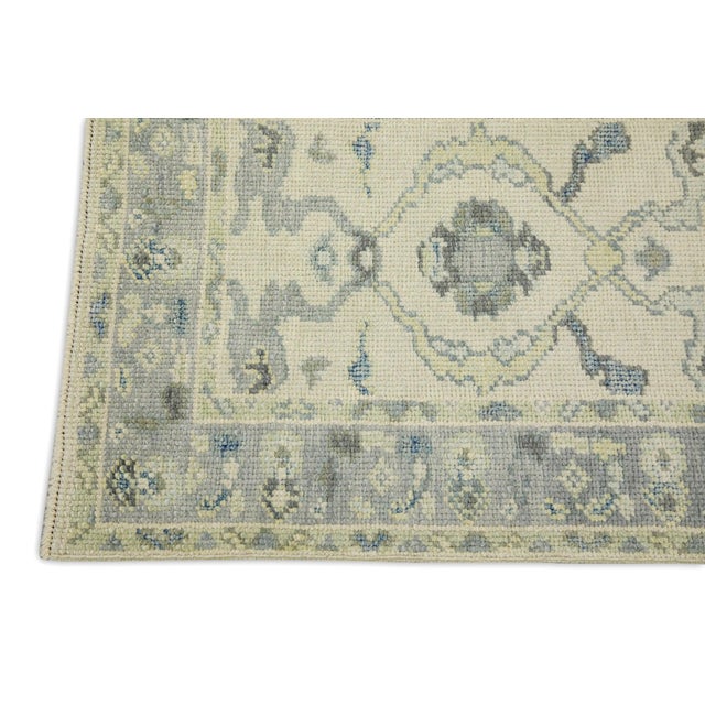 Turkish Oriental Hand Knotted Rug Turkish Oushak 2'1" x 2'9" For Sale - Image 3 of 5