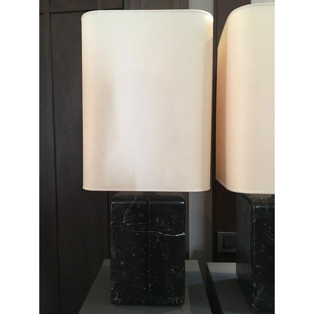 Black Italian Black Marble Table Lamp by Dimore Di Lucia Valzelli For Sale - Image 8 of 18