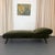 Mid-Century Modern Early Mid-Century Olive Green Suede Daybed Chaise Longue For Sale - Image 3 of 9