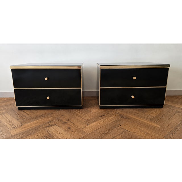 Wood Bedside Tables by Jean-Claude Mahey, 1970s, Set of 2 For Sale - Image 7 of 7