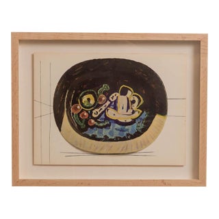 1948 Framed Lithographic Plate, Céramiques De Picasso For Sale