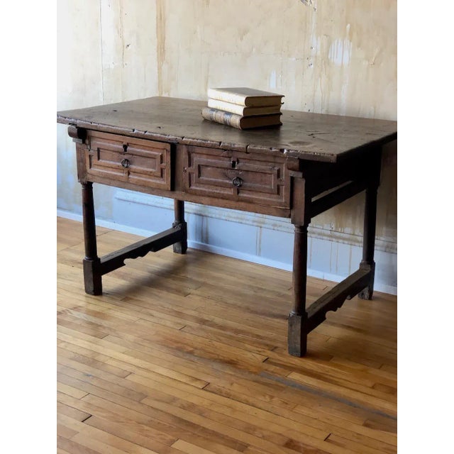 Rustic European Italian Antique Side Table For Sale - Image 3 of 12
