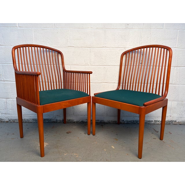 Knoll Mid 20th Century Set of Six Davis Allen for Knoll Studio "Exeter" Dining Chairs For Sale - Image 4 of 18