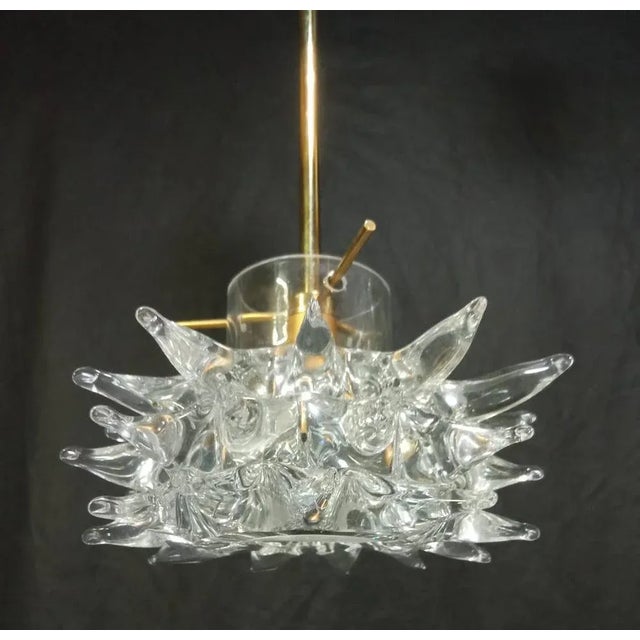 Murano Glass Suspension Lights, 1980s, Set of 3 For Sale - Image 9 of 12