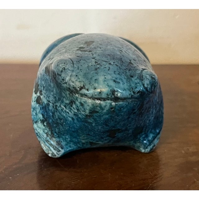 Stone Carved Turquoise Frog Fetish For Sale - Image 7 of 12