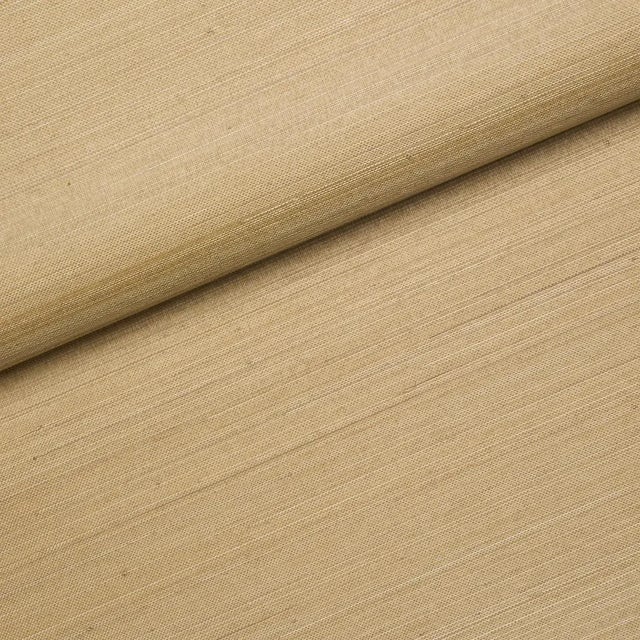 Contemporary Schumacher Musa Abaca Wallpaper In Soft Gold For Sale - Image 3 of 7
