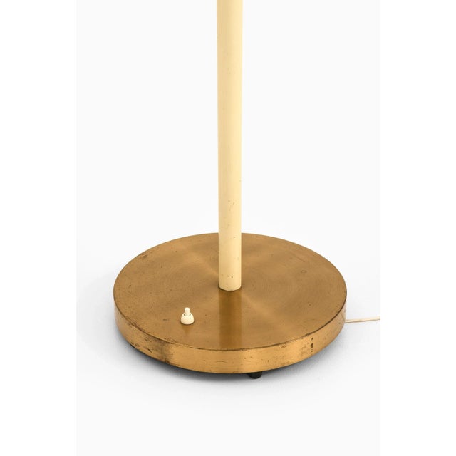 Floor Lamp in Double Glass Shades and Brass by Bo Notini, 1940s For Sale - Image 6 of 13