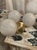 Modern Pair of Murano Grey Ball Cloud Sconces For Sale - Image 3 of 8