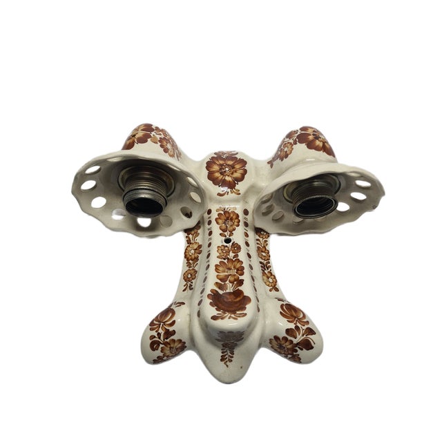 2-Armed Wall Lamp from Włocławek, Poland, 1970s For Sale - Image 12 of 14