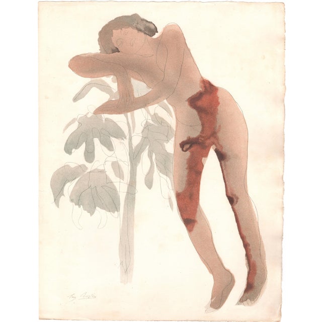 Rodin, Demain si les Génies Veulent Bien\., Nude, Original Lithograph, 1902 For Sale