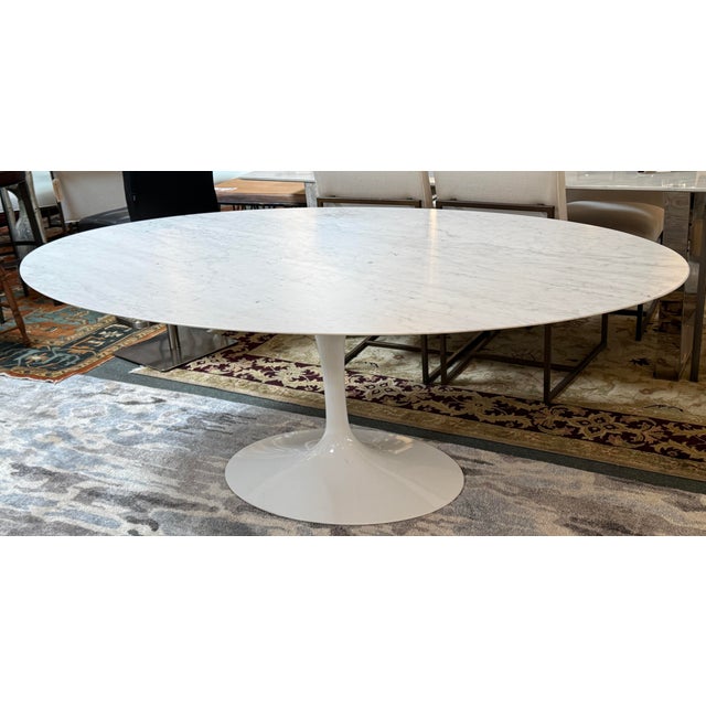 Design Plus Gallery presents a Carrera Marble Saarinen Table by from Knoll. The name of the table is from the designer of...