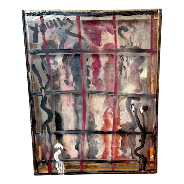 Purvis Young (1943–2010), Untitled (Window Assemblage) For Sale