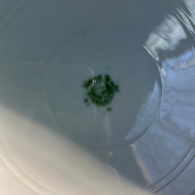 1970s Pair of 1970s Pink and White Ceramic Plates For Sale - Image 5 of 5