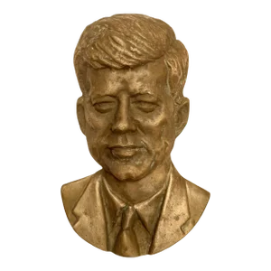 1960s President John Kennedy Bronze Bust