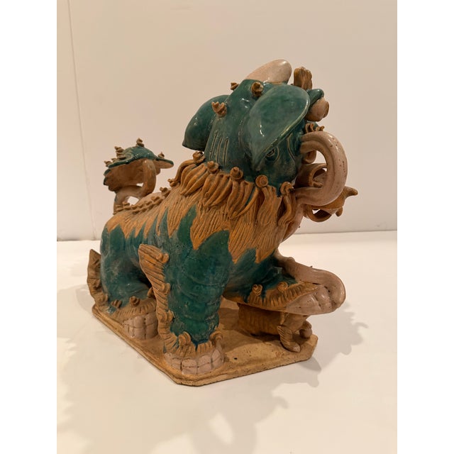Ceramic Asian Foo Dog Sculpture For Sale In Philadelphia - Image 6 of 10