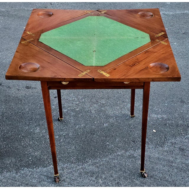 French 19th Century Envelope Game Table For Sale - Image 4 of 11