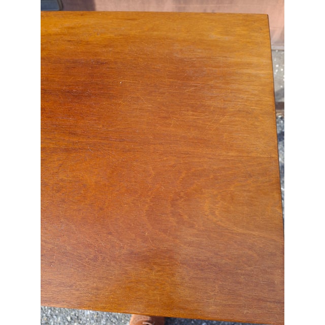 Mid 20th Century American Federal Style Mahogany Single Drawer Side Table For Sale - Image 11 of 11