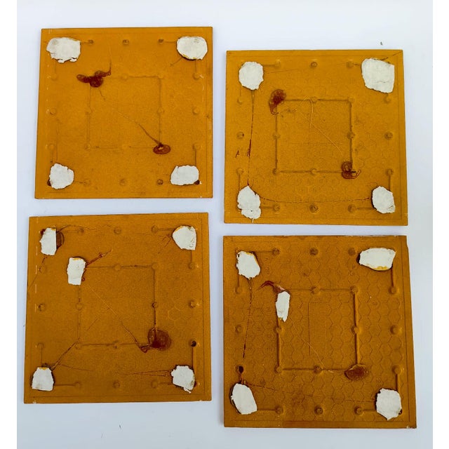 Ceramic La Casa Degli Efebi Tiles by Gio Ponti for Casa Bardelli, 1980s, Set of 4 For Sale - Image 9 of 12