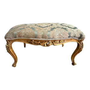 Bench French Style With Gold Leaf Details