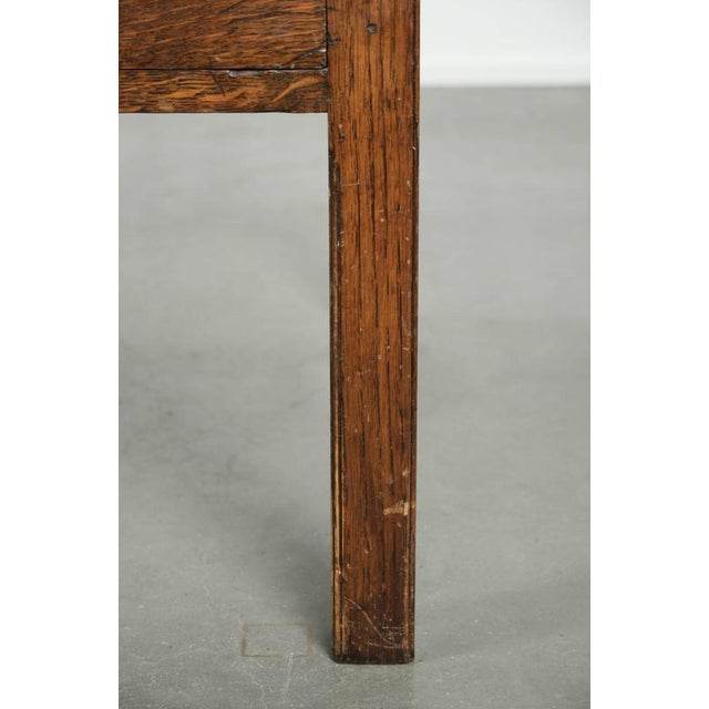 Antique English Oak Coffee Table with Drawers, 20th Century For Sale - Image 12 of 15