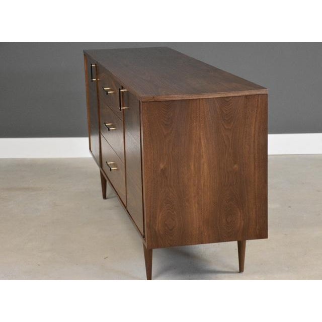 1960s 1960s Refinished 72” Walnut Dresser by Koehler For Sale - Image 5 of 12