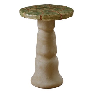 Ecorce Side Table in Ceramic with Copper and Resin by Popus Editions For Sale