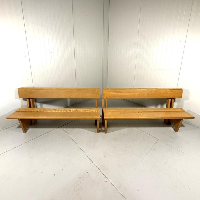Modern Beech Bench, 1960s For Sale - Image 12 of 18