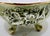 Green Vintage R. Capodimonte Italian Porcelain Covered Dish With Putti & Birds, Footed Green Gold Compote For Sale - Image 8 of 13