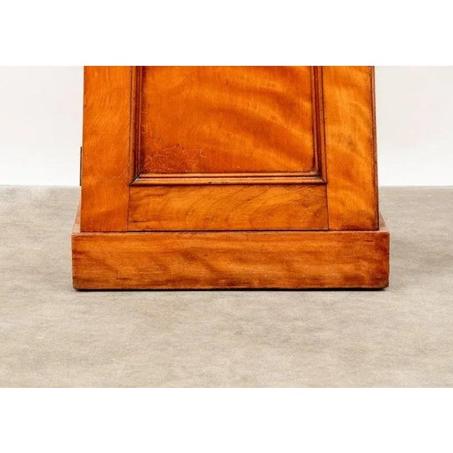 Brown 19th Century Biedermeier Satin Birch Pyramidal Nightstand Table For Sale - Image 8 of 11