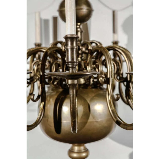 1920s 12-Light Chandelier For Sale - Image 5 of 10