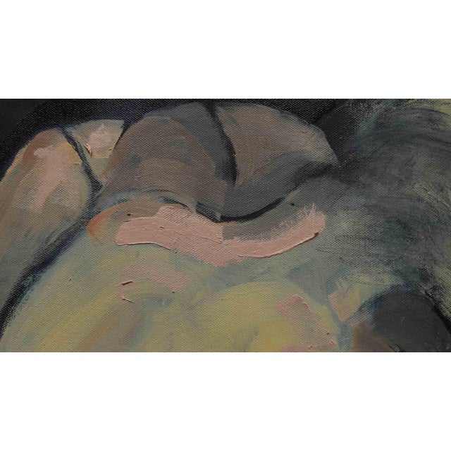 Malgaja is a painting created by Ukrainian artist Okno in 2023. Oil on canvas personally constructed by the artist. Signed...