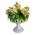 Vintage Italian Hand-Painted Yellow Tulip Majolica Bouquet Centerpiece For Sale