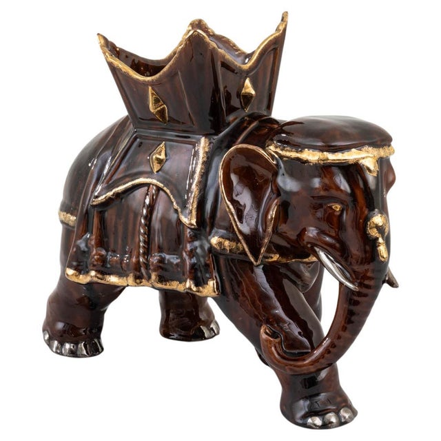1960s French Ceramic Elephant For Sale - Image 10 of 18