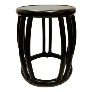 Baker / McGuire Chocolate Brown Small Poppy Taborette For Sale