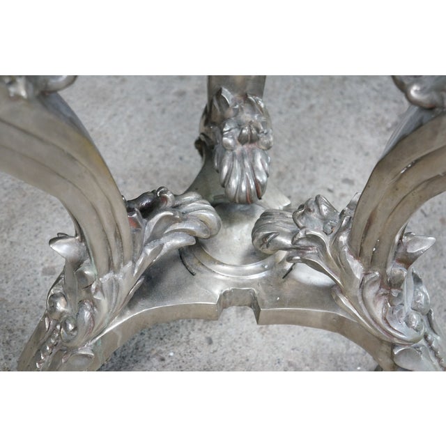 Late 20th Century Royal Bronze Studio Neoclassical Greek God Marble Pedestal Table Plant Stand 33" For Sale - Image 14 of 18