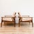 Wood 1960s Vintage Danish Modern Afromosia & Cane Lounge Chairs by Hans Olsen for Juul Kristiansen - Set of 2 For Sale - Image 7 of 12