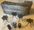 Add a charming vintage centerpiece to your micro-collection or luxury dollhouse with this rare, complete 8-piece mid-...